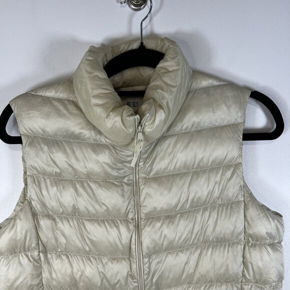 Uniqlo Vest Womens Small Brown Down Full Zip Ultra Light Down Puffer Medium - Picture 2 of 10